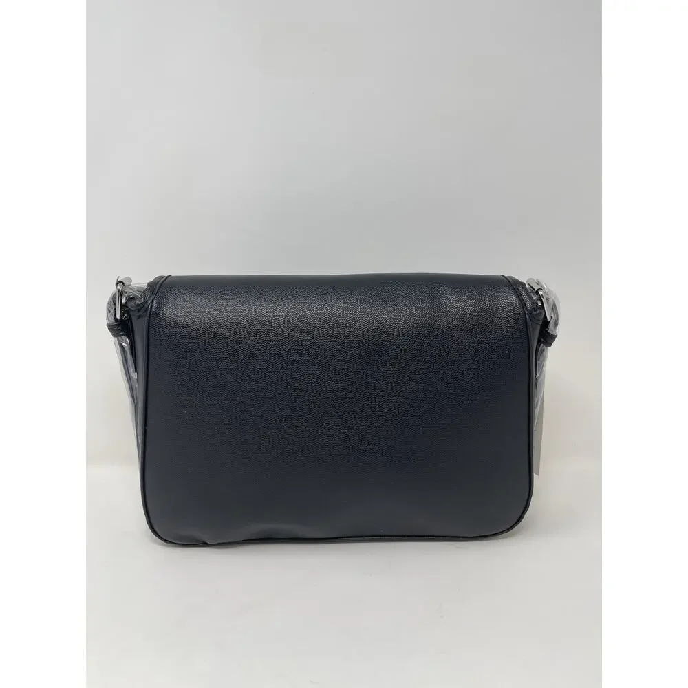 Christian Lacroix CXL Karen Caviar Shoulder Bag Black Faux‎ Leather Retail $98